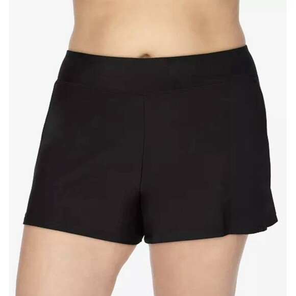 Swim Solutions Other - Swim Solutions Plus Size Swim Shorts Size 18W Black $64 NWT